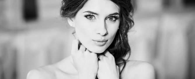 תמונה של כלה שחור לבן