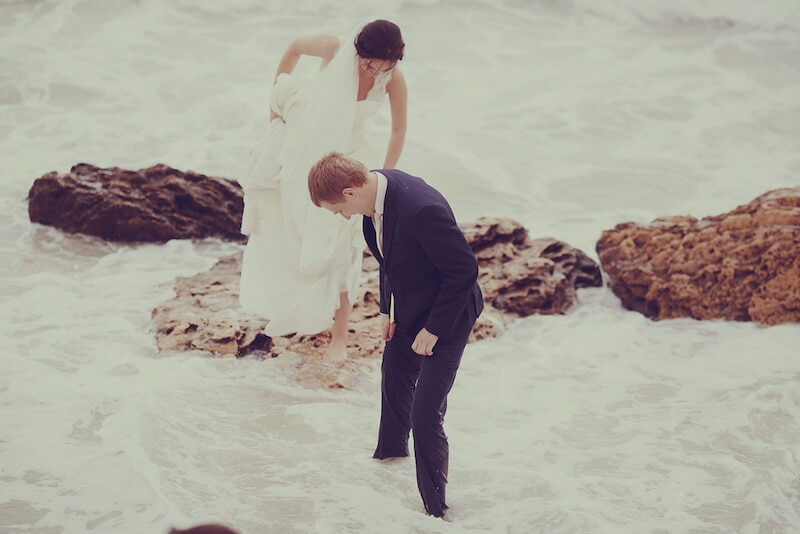 צילום חתונה בים
